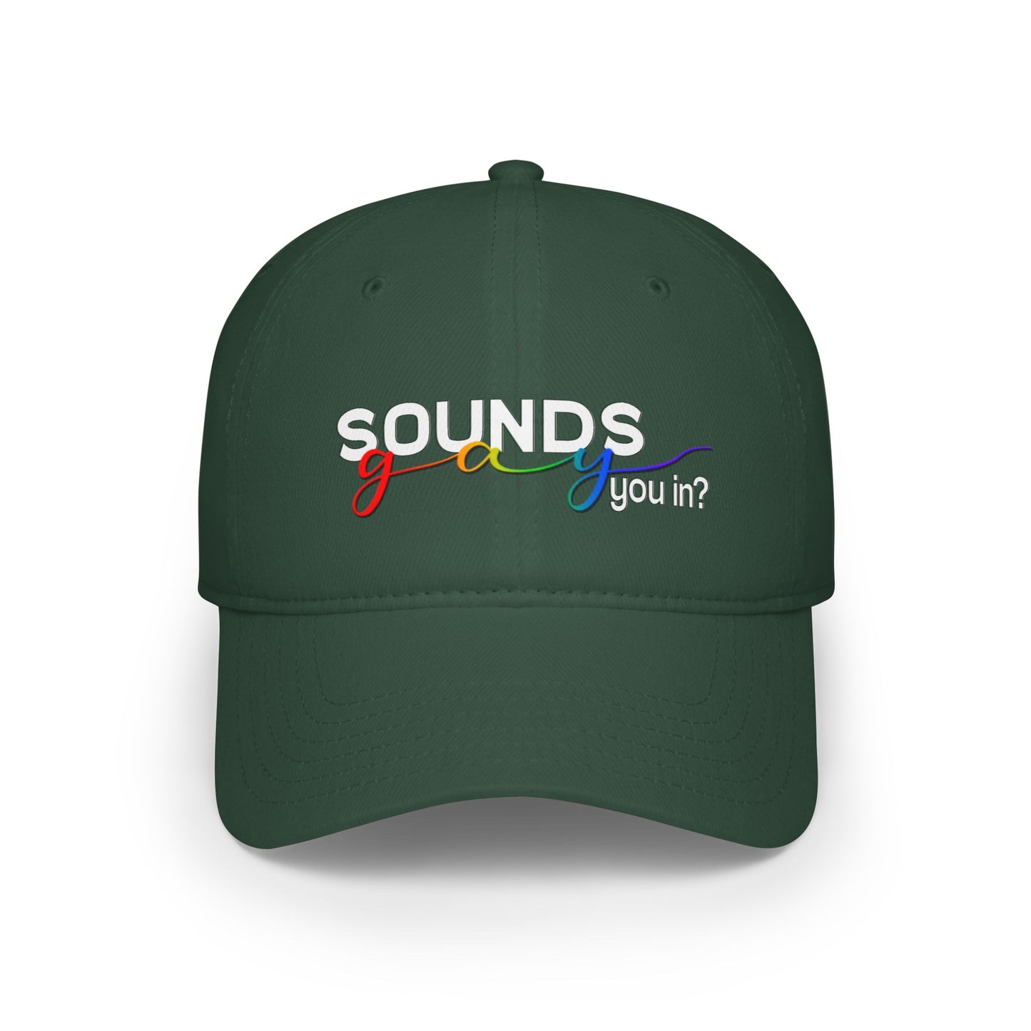 Sounds Gay Low Profile Baseball Cap | LGBTQ+ Pride Headwear