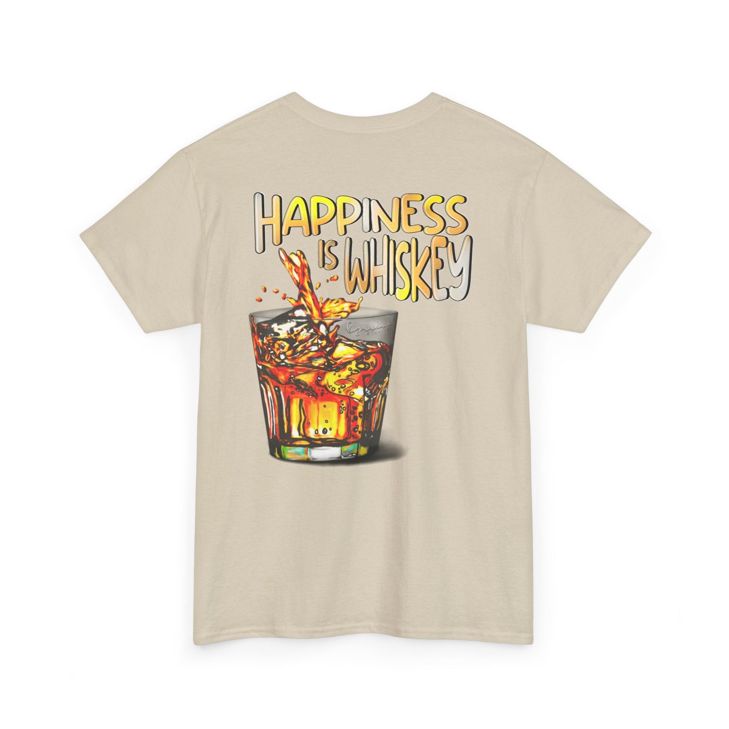 Happiness is Whiskey Unisex Heavy Cotton Tee