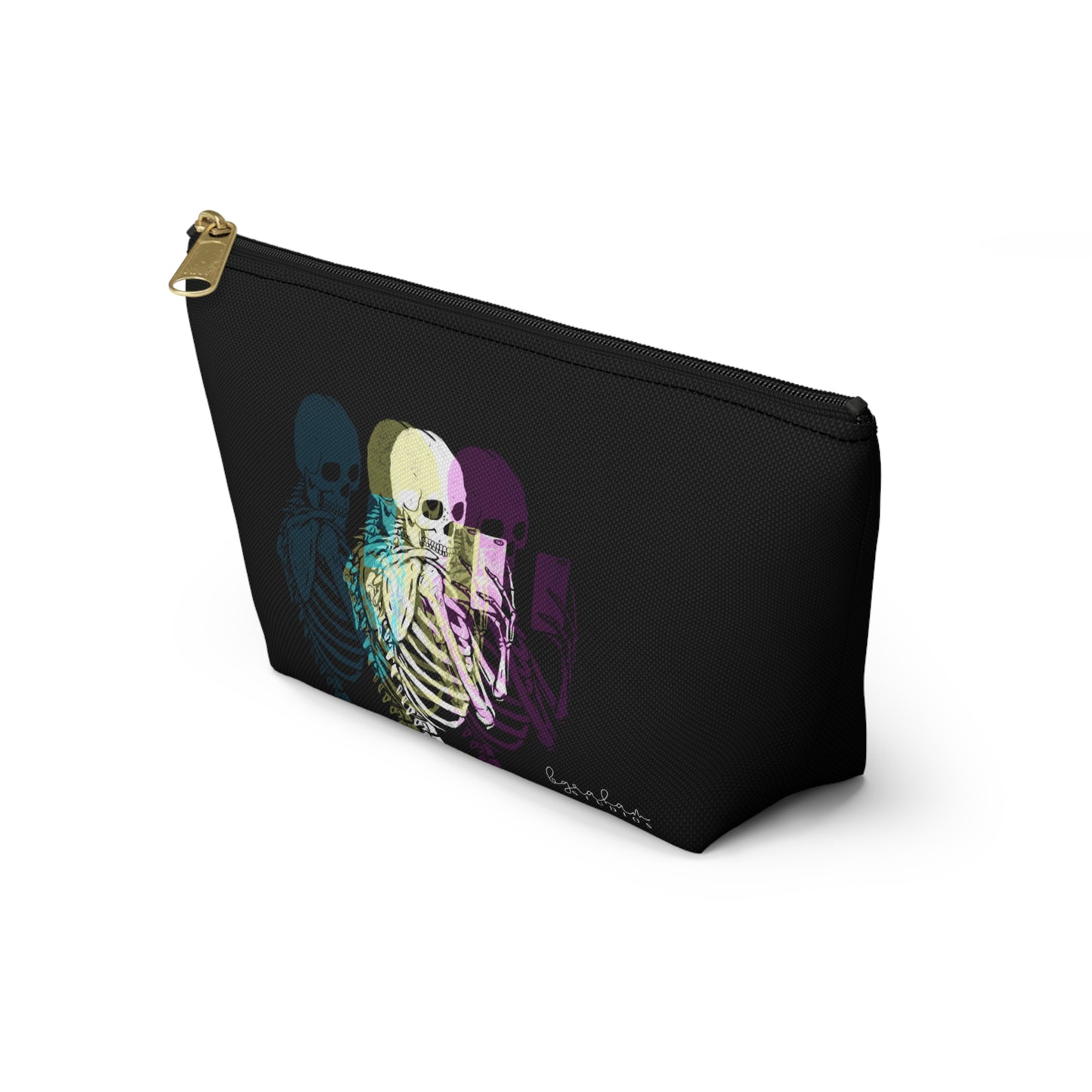 Vibrant Skeleton Accessory Pouch – Fun & Stylish Makeup Bag