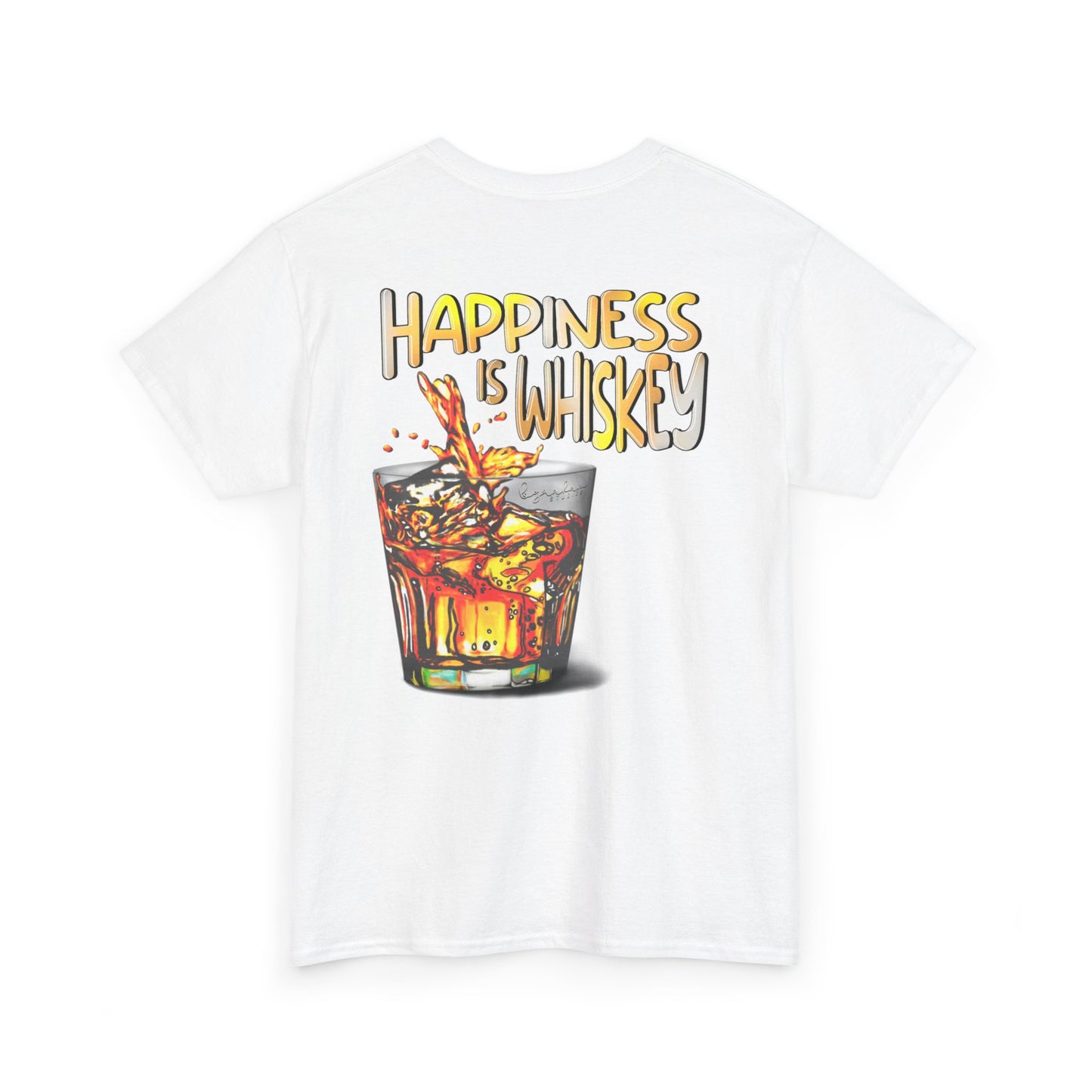 Happiness is Whiskey Unisex Heavy Cotton Tee