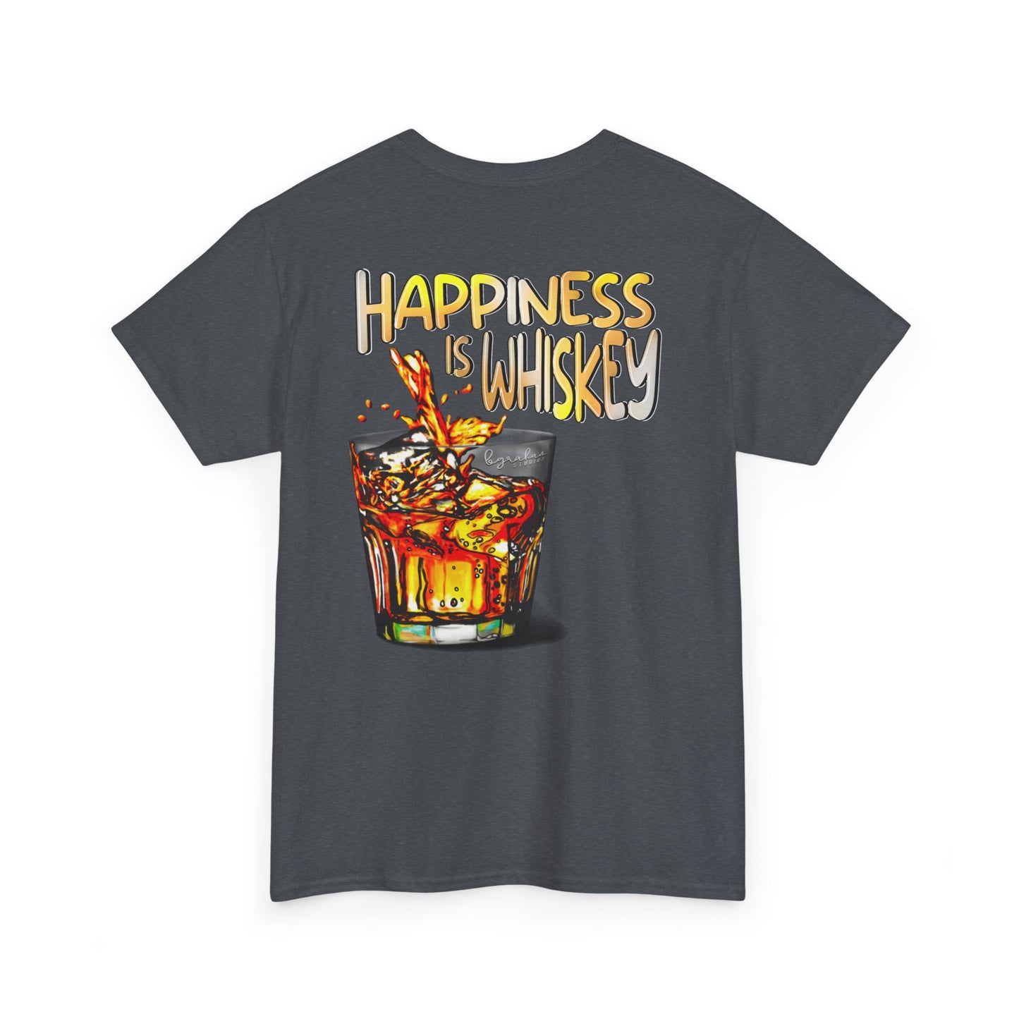 Happiness is Whiskey Unisex Heavy Cotton Tee