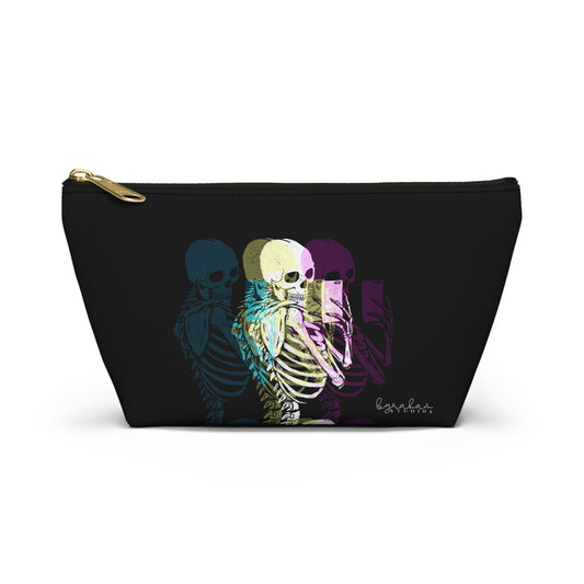 Vibrant Skeleton Accessory Pouch – Fun & Stylish Makeup Bag