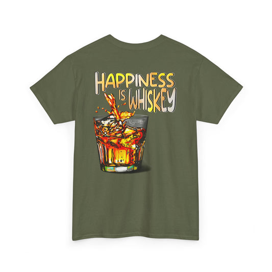Happiness is Whiskey Unisex Heavy Cotton Tee